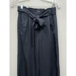 Marine layer  Wide Leg Pants Womens Size Small Grey Tencel Belted Paper Bag Photo 2
