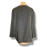 Vintage 90s Black Beaded Jacket Plus Size Metallic Gold Sequin Partywear Evening Photo 3