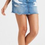 American Eagle Ripped Denim Skirt Photo 0
