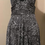 Heart Moon Star vintage Y2K silk halter dress Black Size M Photo 0
