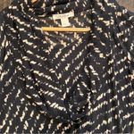 Max Mara  Black and White Patterned Blouse Photo 2