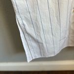 Donni Pop‎ Sleeveless Shirt Dress Size Small EUC Navy Pinstripe White Photo 7