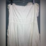 Greylin  by Anthropologie Elegant White Strapless wide leg jumpsuit size small #7 Photo 11