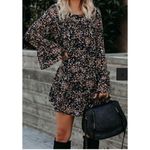 VICI ✨ Floral Ruffle Bell-Sleeve Dress✨ Photo 2