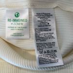 J.Crew Womens Ribbed Ruffled‎ Neck One Shoulder Top Blouse Cream Size Medium NWT Photo 6