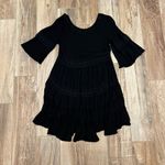 Free People Dream Cloud Black Mini Dress Photo 3