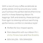 ALBION FIT  Black Petal Pant Capri Leggings Size Small Photo 5