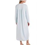 Brand New Miss Elaine Women's Size XL Aqua Paisley Print Lace Trim Nightgown Blue Photo 1