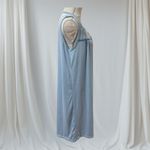 LATI FASHION Size Large Nightgown Sleeveless Floral Baby Blue Powder Photo 5