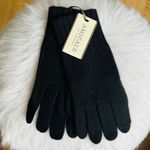 AMICALE Cashmere Touch Screen Tech Knit Gloves, Luxurious, 100%, Black, NWT Black Photo 1