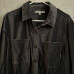 Wall Flower women's 1X long sleeve gray button down top Photo 3