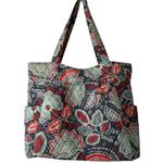 Vera Bradley  Floral Tote Bag - Red and Gray Photo 0