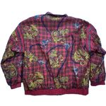 Vintage Sports Accent Windbreaker Womens P/L Red Plaid Equestrian Full Zip Y2k Size undefined Photo 8