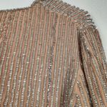 Retrofete Gabrielle Robe Dress in Nude Silver Sequins Size XS *Missing Belt* Tan Photo 10