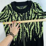 Ming Wang S Small Cardigan Sweater Abstract Knit Jacket Beaded Collar Career Photo 8