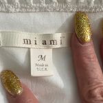 Miami  White open front cardigan kimono with Pom-Pom Trim Photo 7