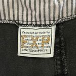 EXPRESS Vintage 80s Shorts Limited Fold Over Button Up Pleated Black Large 12/14 Photo 5