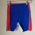 Beach Riot NWT  red white blue color block biker shorts Photo 3