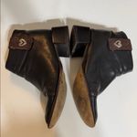 Brighton LONNIE 2 Black Leather Ankle Booties with Brown Accents Size 9.5 Photo 6