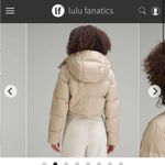 Lululemon Wunder Puff Super-Cropped Jacket Trench Size 6 Photo 9