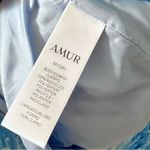 AMUR Janet Pleated Striped Cutout Maxi Dress Blue Sz 0 Photo 7