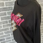 Victoria's Secret PINK Victoria’s Secret Medium | Sequin Black Sweater (Boom!) |Like New Condotion Photo 4