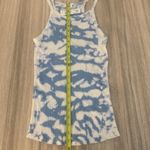 Sundry  Strappy Women's Tank Top Blue & White Tie Dye Size: Large Photo 3