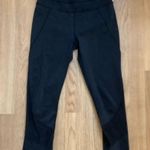 Athleta  black perforated mesh crop tights size XS yoga gym run crop leggings Photo 7