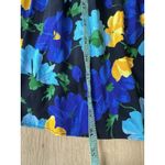 ZARA NWT Womens  Blue Flower Pattern Dress Elasticated Waisted V Front Large 2181 Photo 6