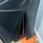 Mac Duggal  Size 4 Black Draped Side Knot Rhinestone Ring Jersey Gown NWT Event Photo 6