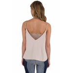Free People  | XS | Deep-V Bandeau Cami Satin Lace Sleeveless Top Blouse Photo 1