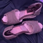 UGG AUSTRALIA 1652 Mar Espadrille Ankle Tie Wedge Woven Green Sandals - Size 9 Photo 0