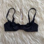 SKIMS  Fits Everybody Lace Demi Underwire Bra Onyx Size 32A Photo 1