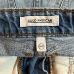 Good American  Bombshell Jean Shorts Size 4/27 Blue 153 Button Fly Denim Frayed Photo 4