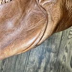 Betsey Johnson Vintage Leather Ruffle Top Handle Bag Photo 7