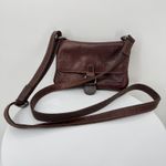 Jack Georges crossbody bag voyager collection mini brown leather purse Photo 14