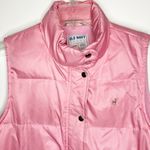 Old Navy  Sz Small Pink Quilted Puffer Vest Womens Fleece Lined Zip Pockets Photo 1