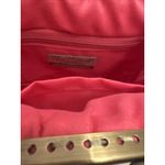 Sun ‘N’ Sand Hot Pink Kisslock Woven Shoulder Bag/Purse Chain 9x6x4” VGUC Photo 4