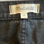 Madewell  Black Wash Denim Mini-Skirt EUC Photo 1