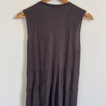 Brunello Cucinelli  Cashmere Silk Midi Wrap Dress Size Medium Brown Sleeveless Photo 8