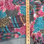 Anthropologie Fig & Flower Peasant Blouse w/Lace Back Womens 2X Boho Mixed Print Pink Photo 4