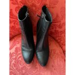 Brooks Brothers Elegant Black Leather Heeled Ankle Boots by Photo 2