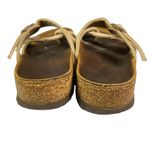 Birkenstock Women's Mayari cream Birko-flor toe loop slide sandals US 7 EU 38 Photo 4