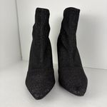 Brash  black glittery sparkle sock ankle booties Photo 1