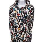 LuLaRoe AMBER PEACE STRENGTH HOPE LIFE DREAM BLESS STRONG HOODIE MULTI TOP 2XL Photo 0