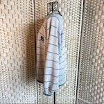 Vintage Marine Club Striped Crew Neck Sweatshirt Faded White Teal Size Large Photo 5