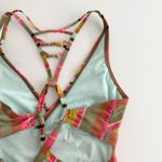 prAna [] Multi-Color Fergusen Cacti Soleil Stripe One-Piece Swimsuit Sz Medium M Photo 10