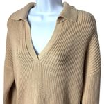 J. Crew Collared Beach Knit Sweater Tan Coastal Preppy Academia Old Money M Size M Photo 2