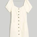 Madewell Linen-Cotton Puff-Sleeve Mini Dress Photo 4