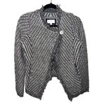 Anthropologie Angel of the North Tipperary Knit Sweater Jacket Gray Small EUC Photo 1